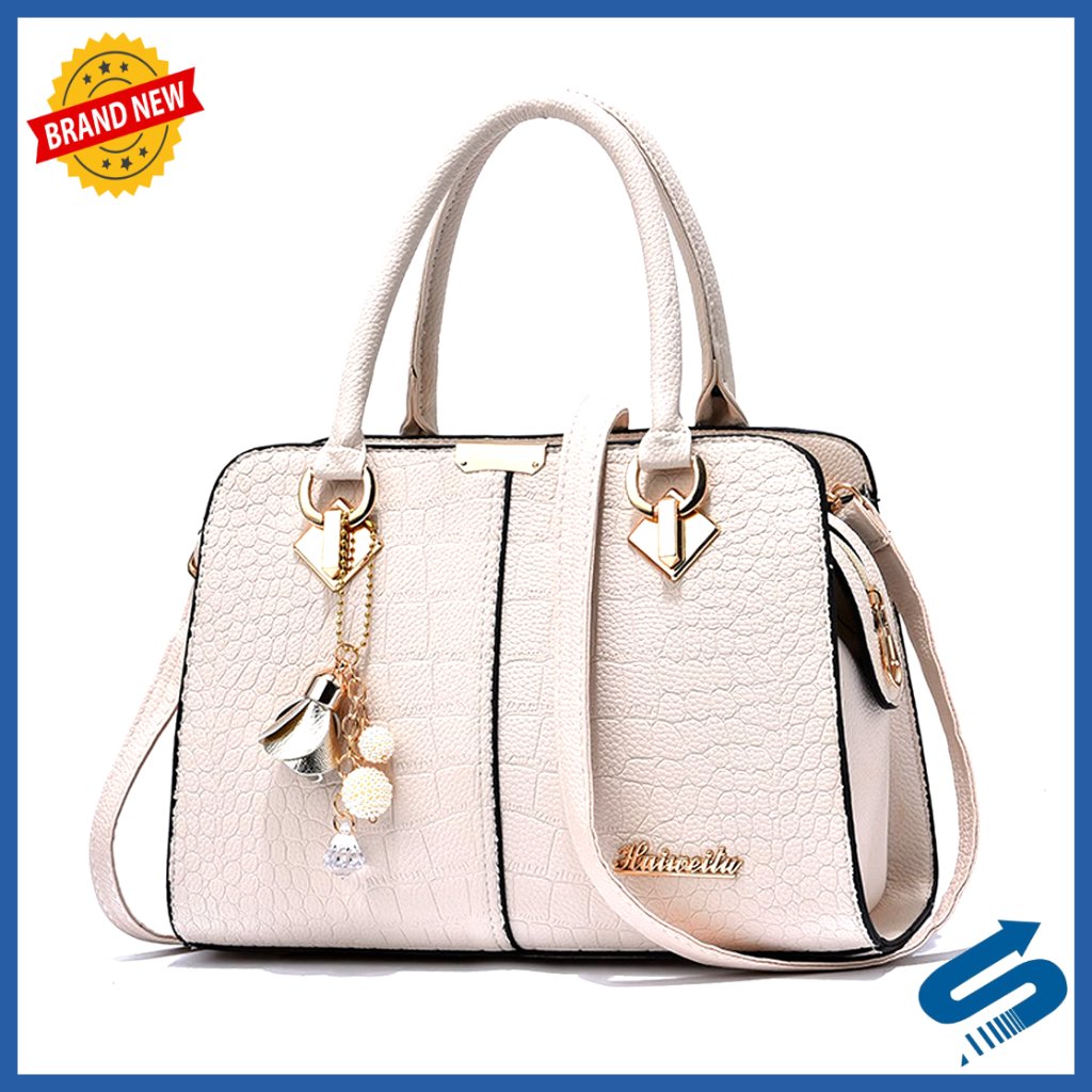 Large Capacity Pu Leather Crossbody Shoulder Bag With Adjustable Strap